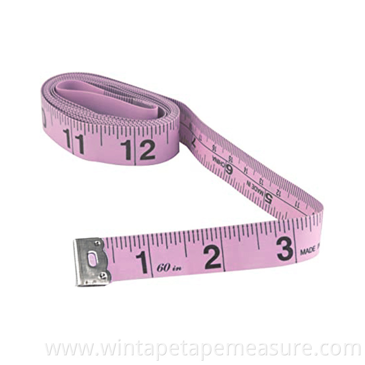 Bra size measurement promotional metric tape in pink 99 cents store